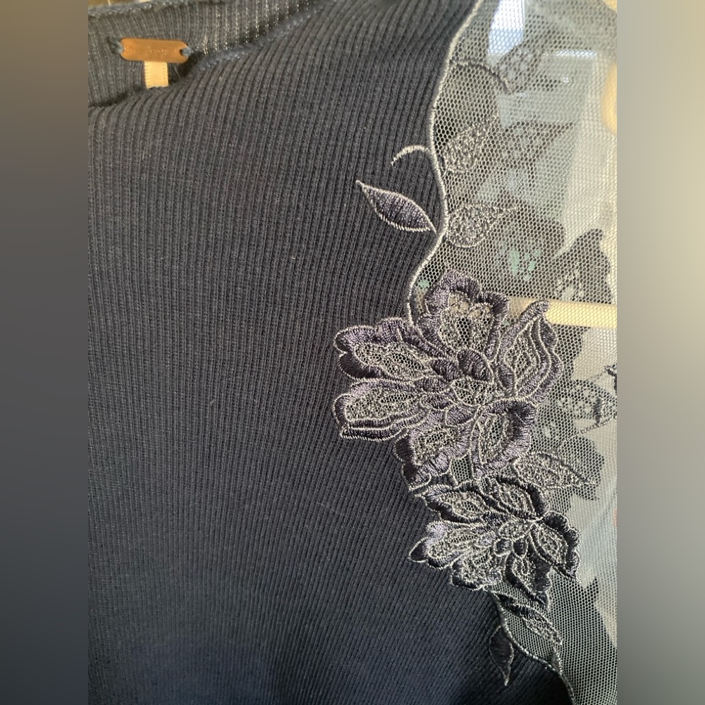 Free People Daniella long sleeve illusion lace - Picture 6 of 7